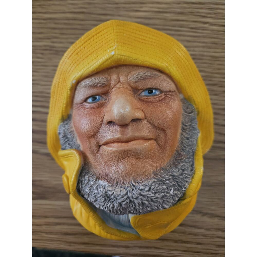 Vintage Helmsman by Legend Products 1984 Head Mask Chalkware Sailor Ship Captain
